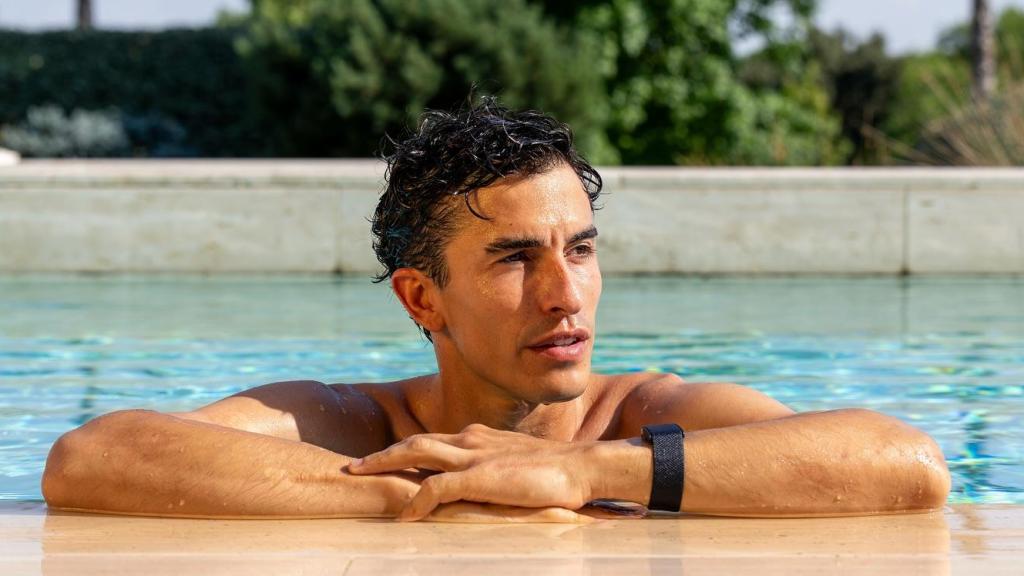 Marc Márquez, en la piscina