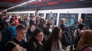 Imagen del interior de una de las líneas de Metro de Madrid.