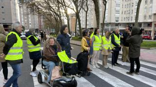 Instante de la protesta.