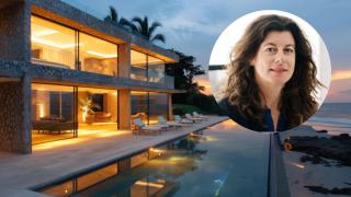 Montaje de Sandra Aurrecoechea con una vivienda de lujo (Freepik).