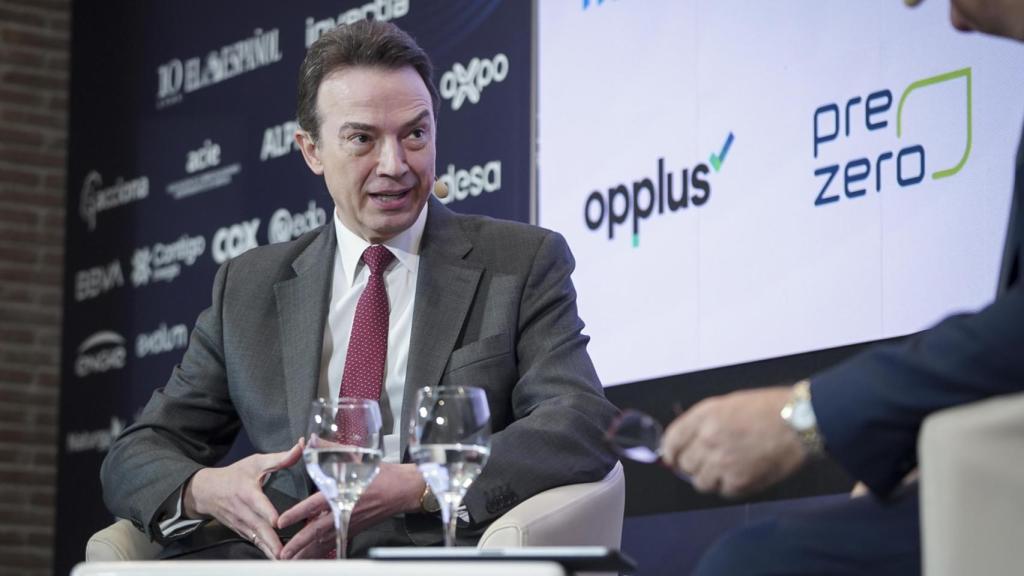 Arturo Gonzalo Aizpiri, CEO de Enagás durante su intervención en el II Observatorio de la Energía organizado por EL ESPAÑOL e Invertia.