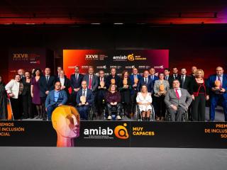 Amiab celebra sus XXVII Premios a la Inclusión con una gala que reafirma su lema de ser 'Muy Capaces'