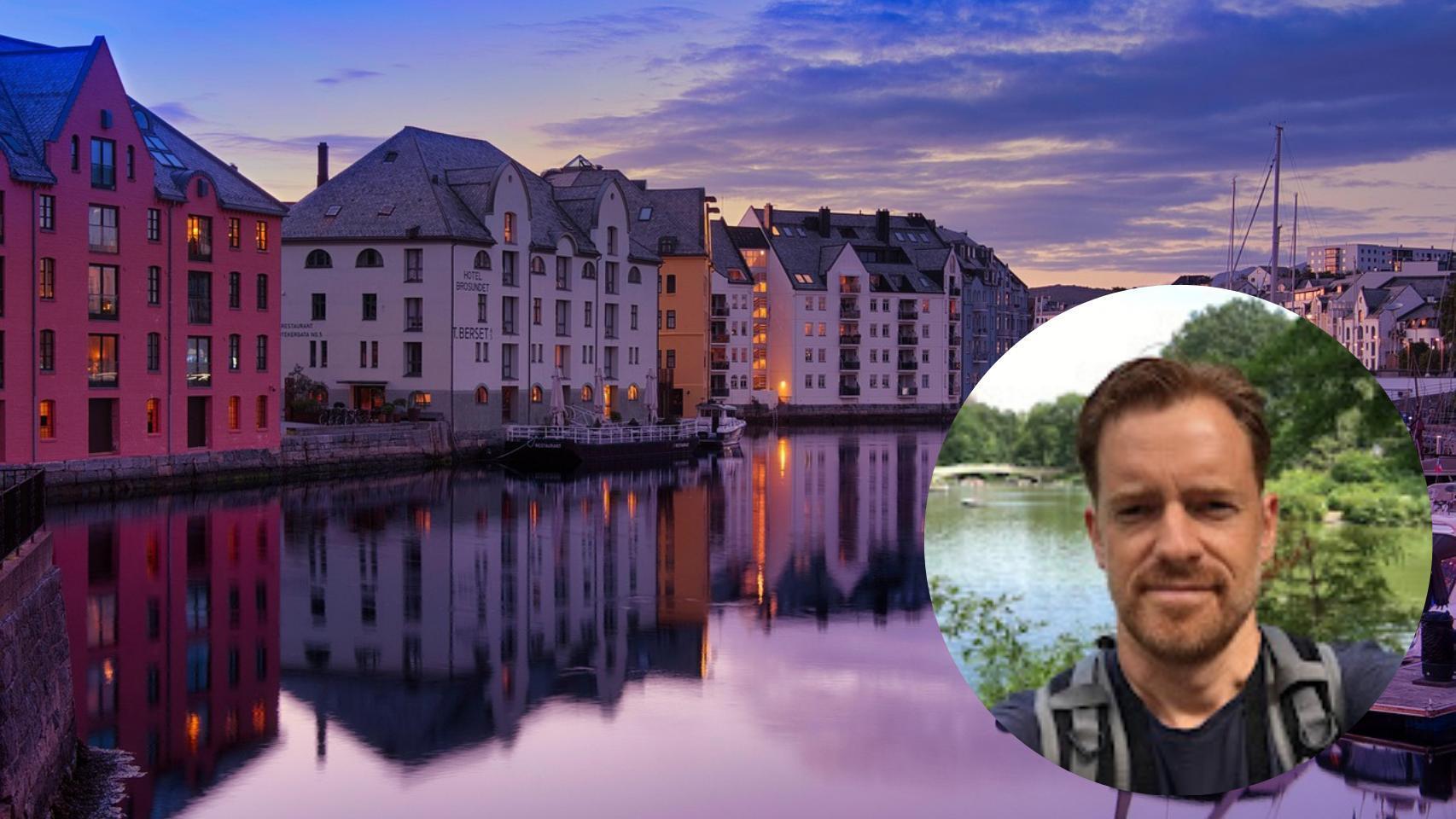 Montaje de Pablo con viviendas en Noruega (Pixabay).