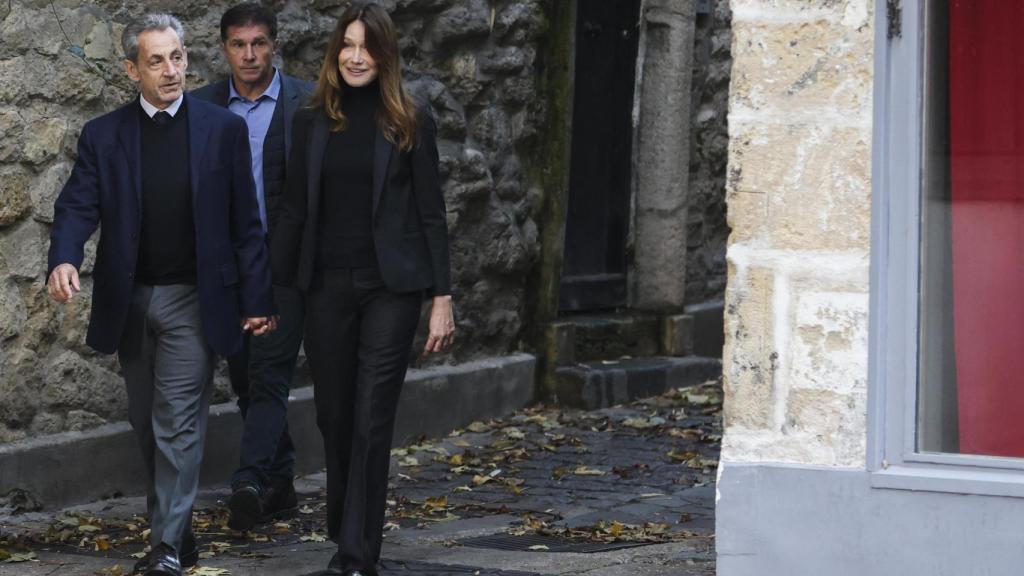 Nicolás Sarkozy y Carla Bruni.