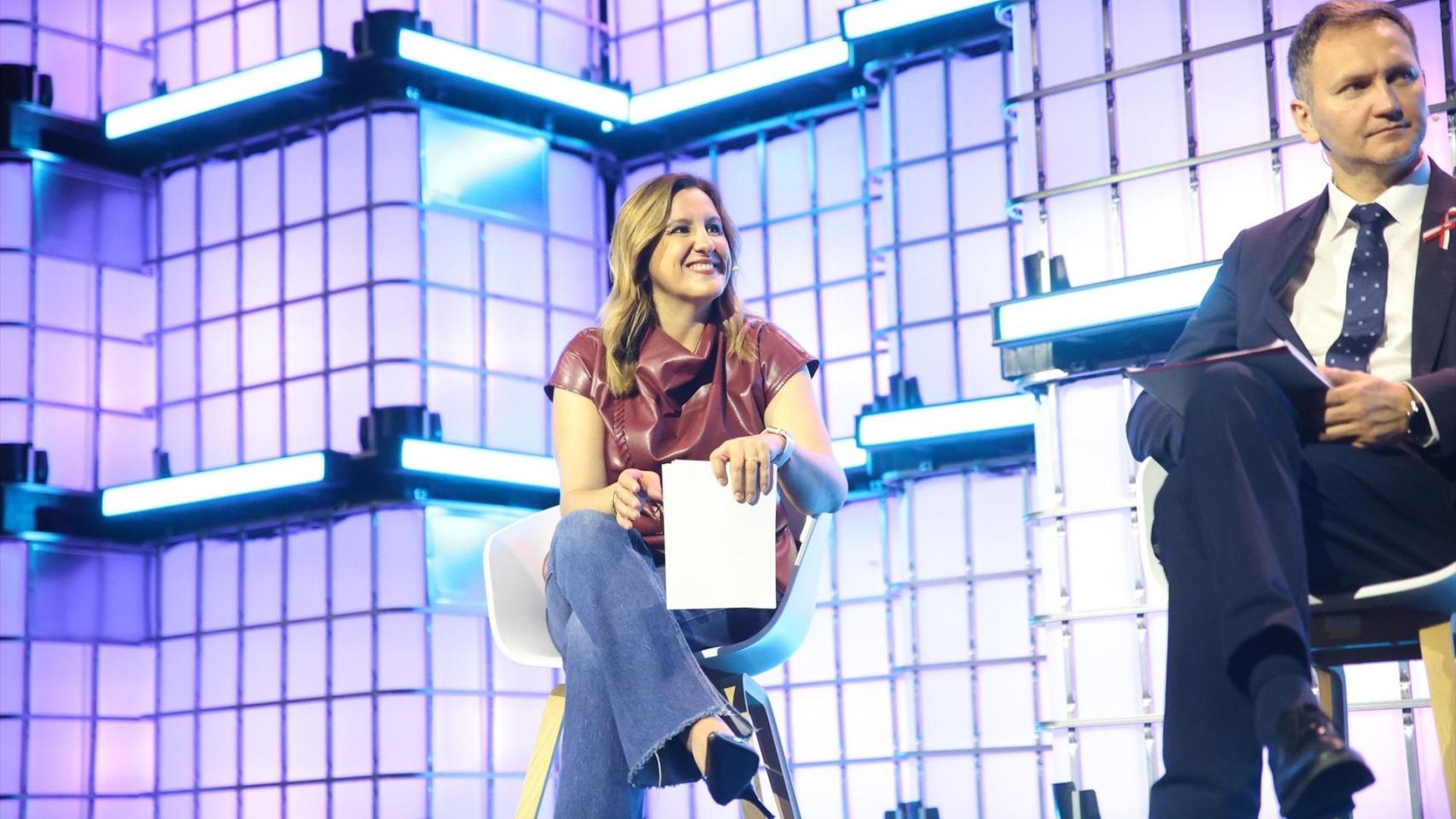 La alcaldesa de València, María José Catalá, durante su participación en la Web Summit de Lisboa 2025. Ayto Valencia