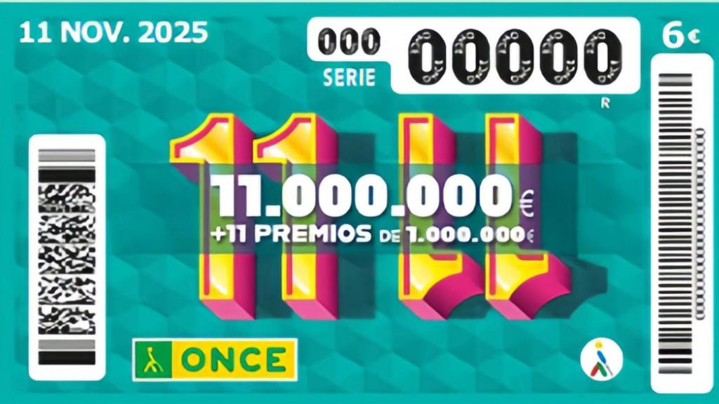 Sorteo Extraordinario 11/11 de la ONCE.