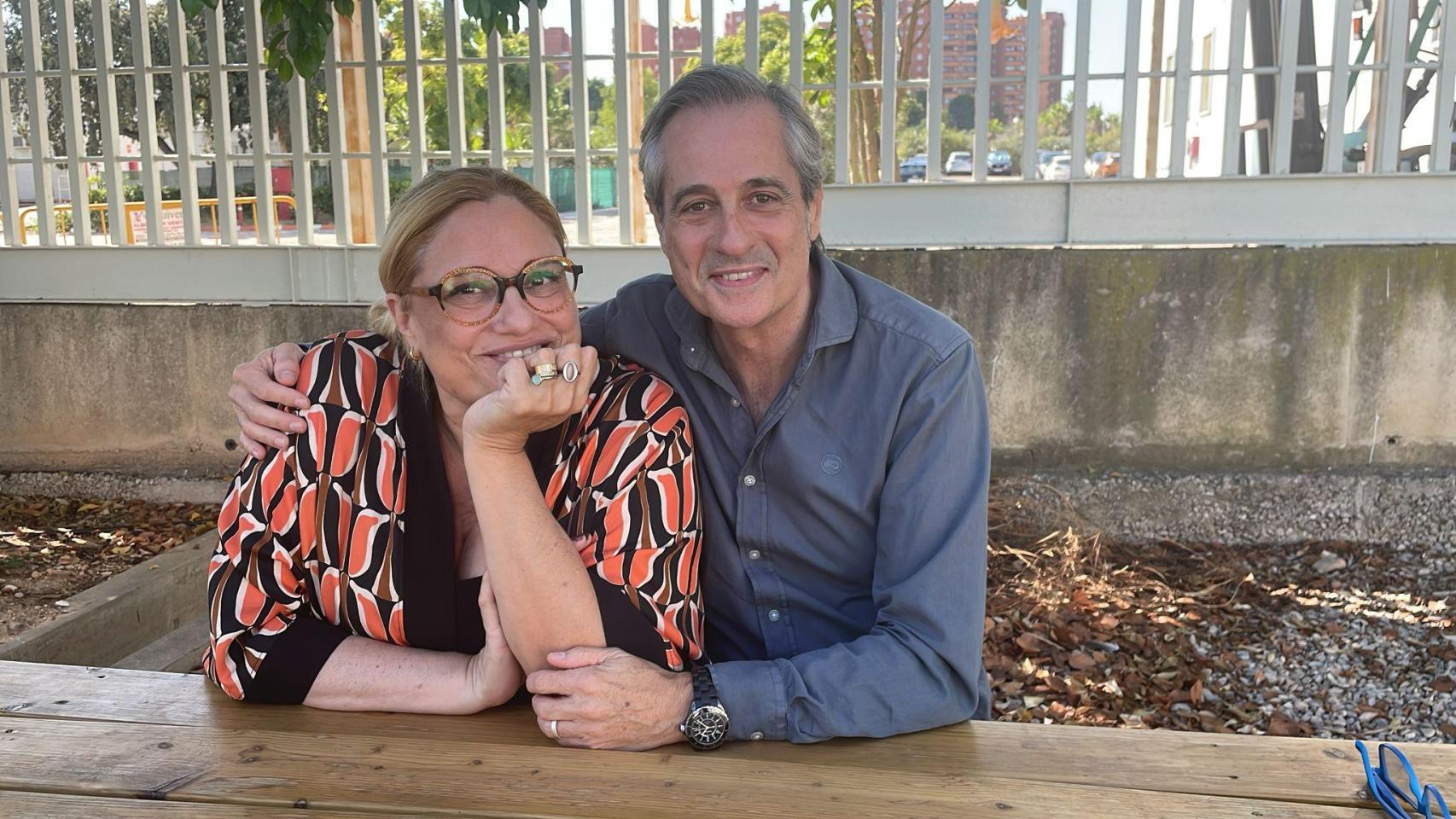 Gemma Juan y Ximo Rovira, en la sede À Punt.