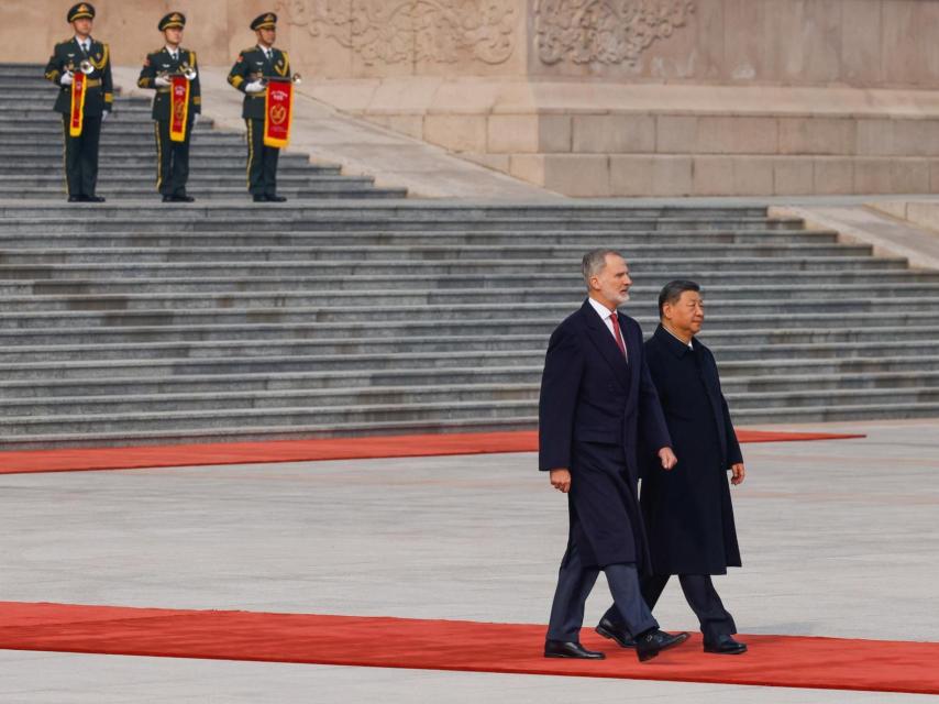 Xi Jinping recibe al rey Felipe VI en Pekín
