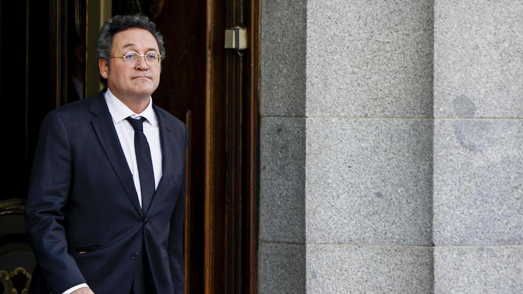 El fiscal general del Estado, Álvaro García Ortiz, sale del Supremo.