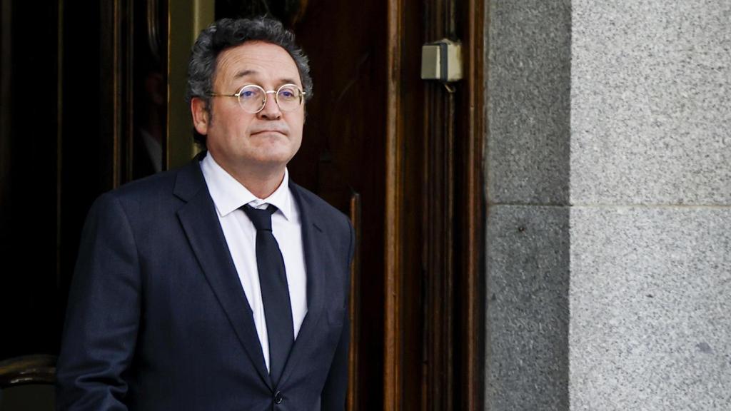 El fiscal general del Estado, Álvaro García Ortiz, saliendo del Tribunal Supremo.
