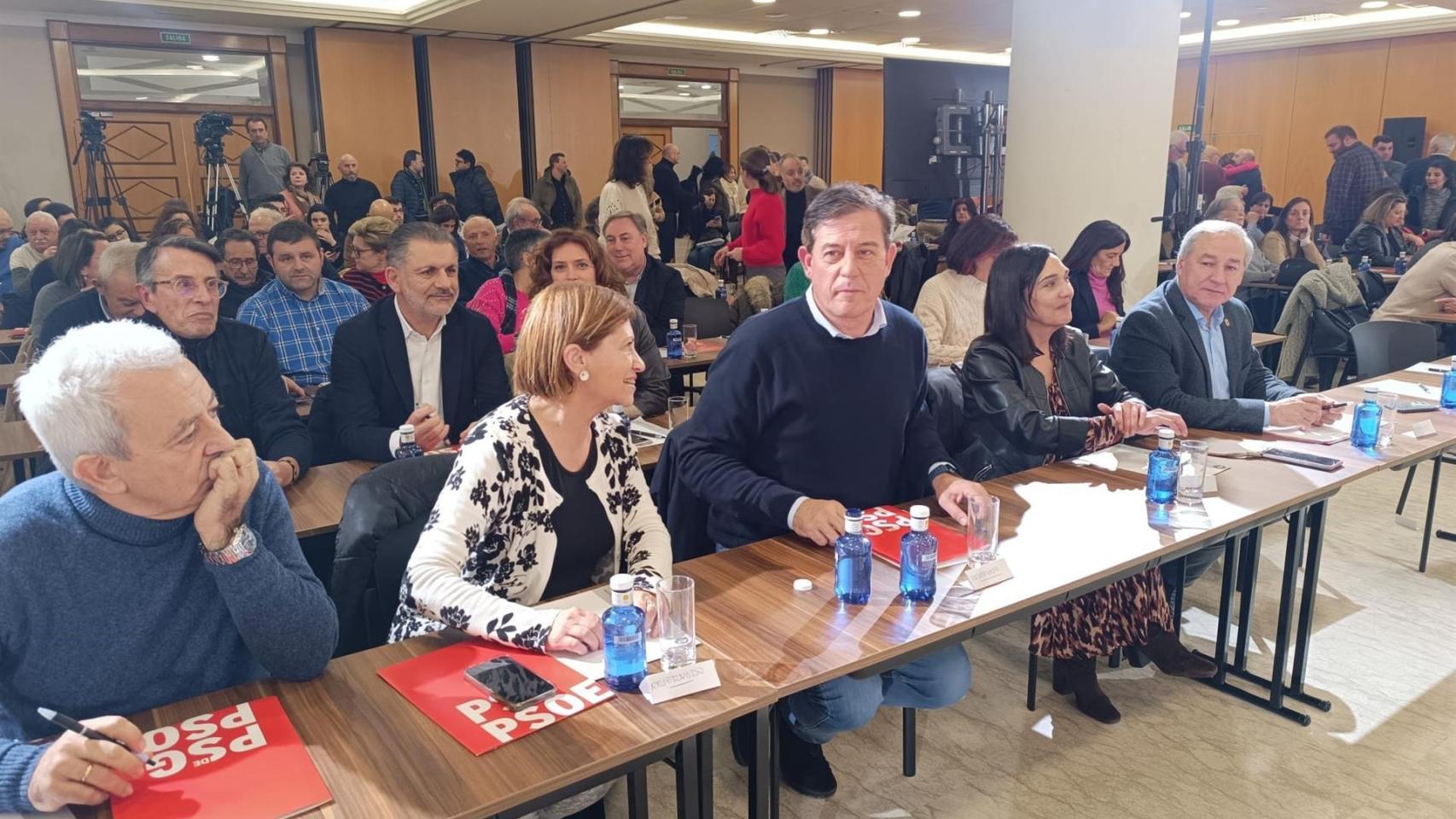 El candidato del PSdeG a la Presidencia de la Xunta, José Ramón Gómez Besteiro, en el Comité Nacional del PSdeG.