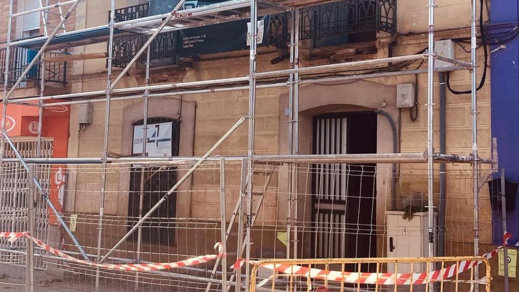 Obras del nuevo museo en Piedrabuena. Foto: Ayuntamiento.
