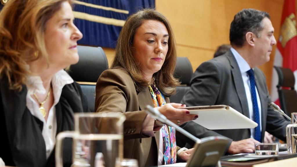 La consejera de Agricultura, Ganadería y Desarrollo Rural, María González Corral, comparece en las Cortes para informar sobre el proyecto de ley de Presupuestos Generales de la Comunidad para 2026, en lo relativo a su departamento.