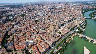 Vista aérea de Zaragoza.