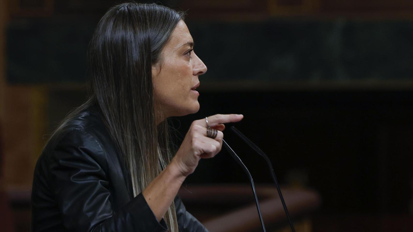 La portavoz de Junts, Míriam Nogueras, en el Congreso.