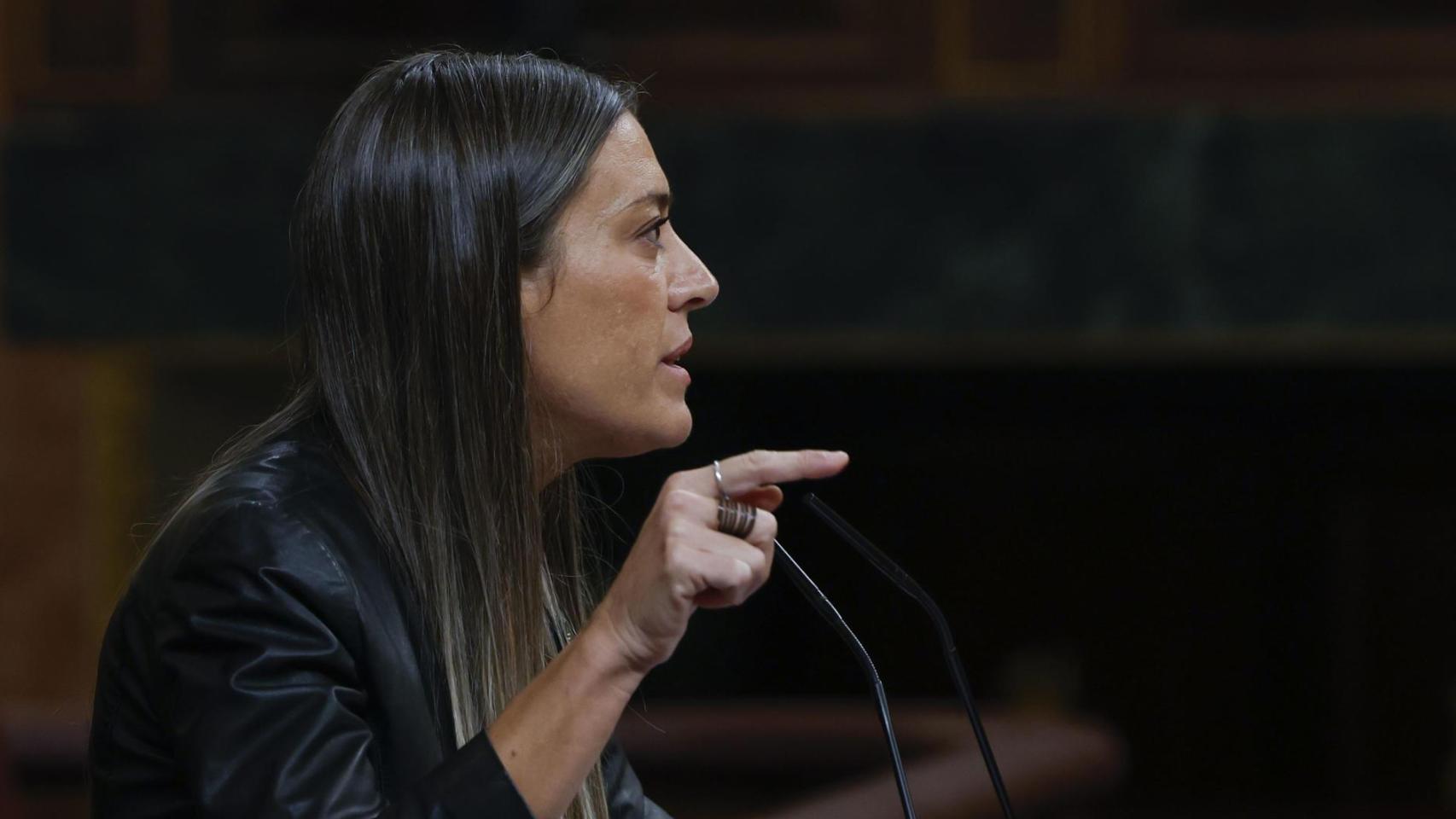 La portavoz de Junts, Míriam Nogueras, en el Congreso.