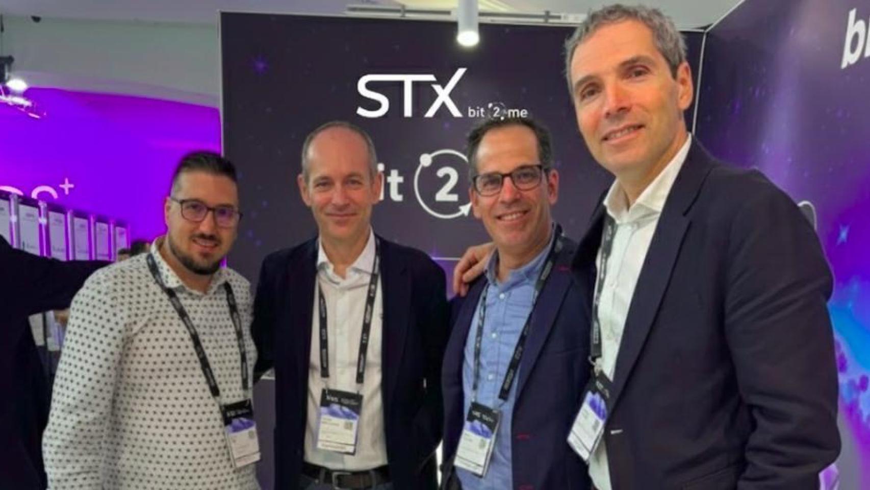 De izquierda a derecha: Raúl Tébar (Head of Cybersecurity), Enrique Palacios (Head of Compliance), Yago González (Head of Operations) y Javier Tordable (CEO y Co-founder) de Bit2Me STX.