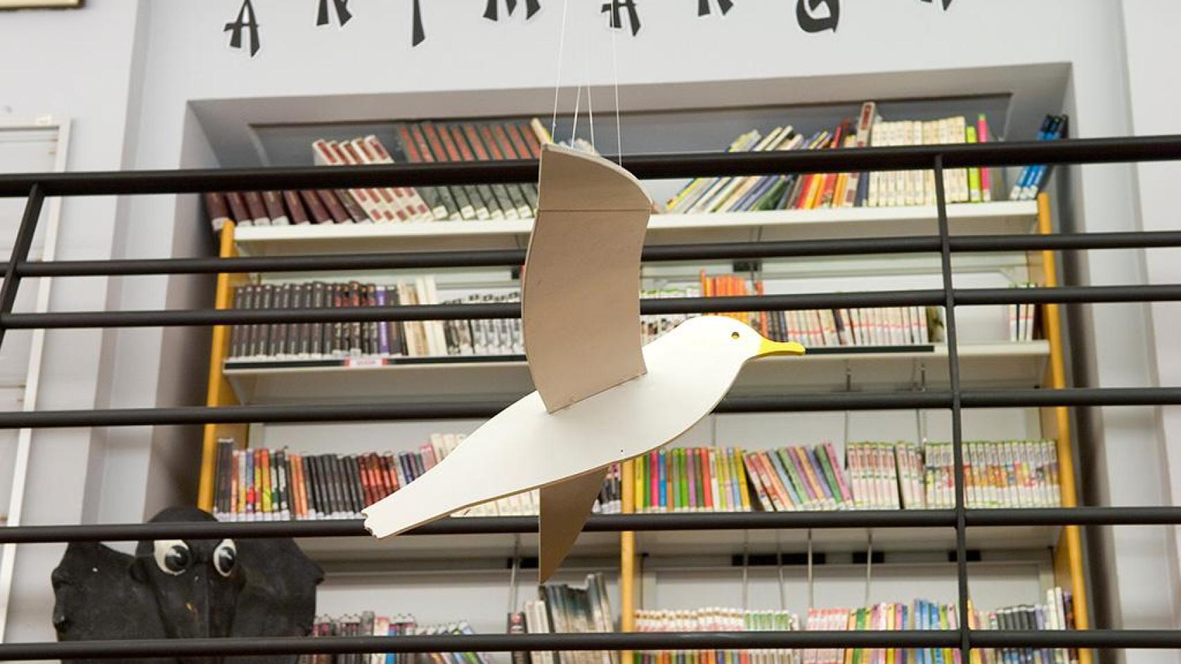 Imagen de una de las salas de la biblioteca de Durán Loriga.