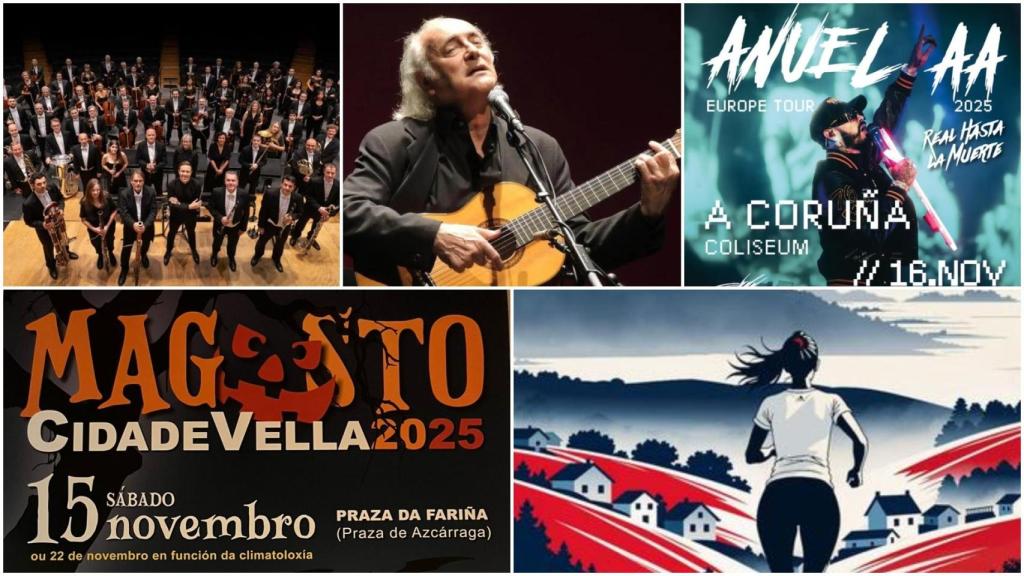 Varios de los planes que tiene A Coruña este fin de semana.