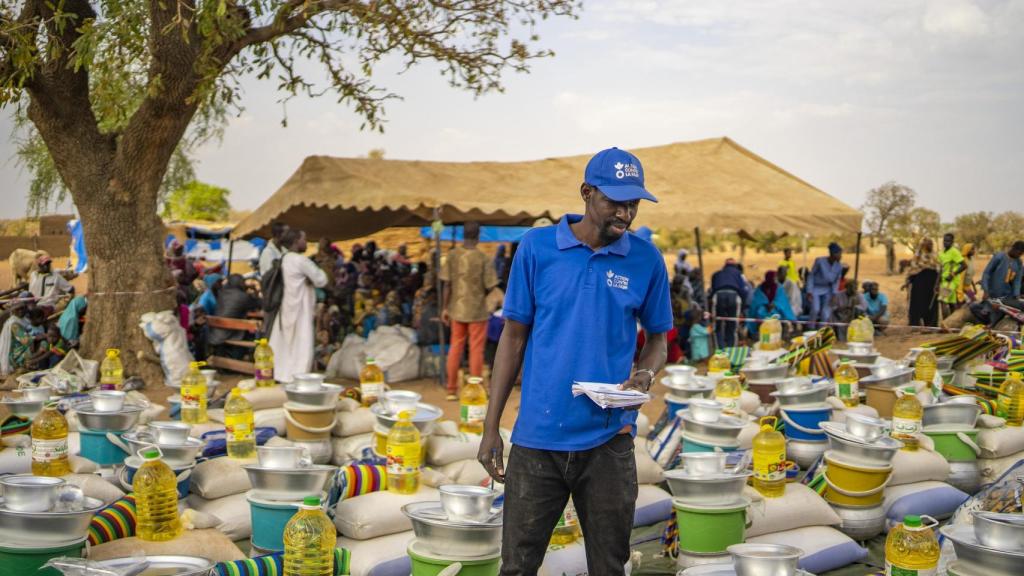 Un hombre en el marco del proyecto Right2Grow.