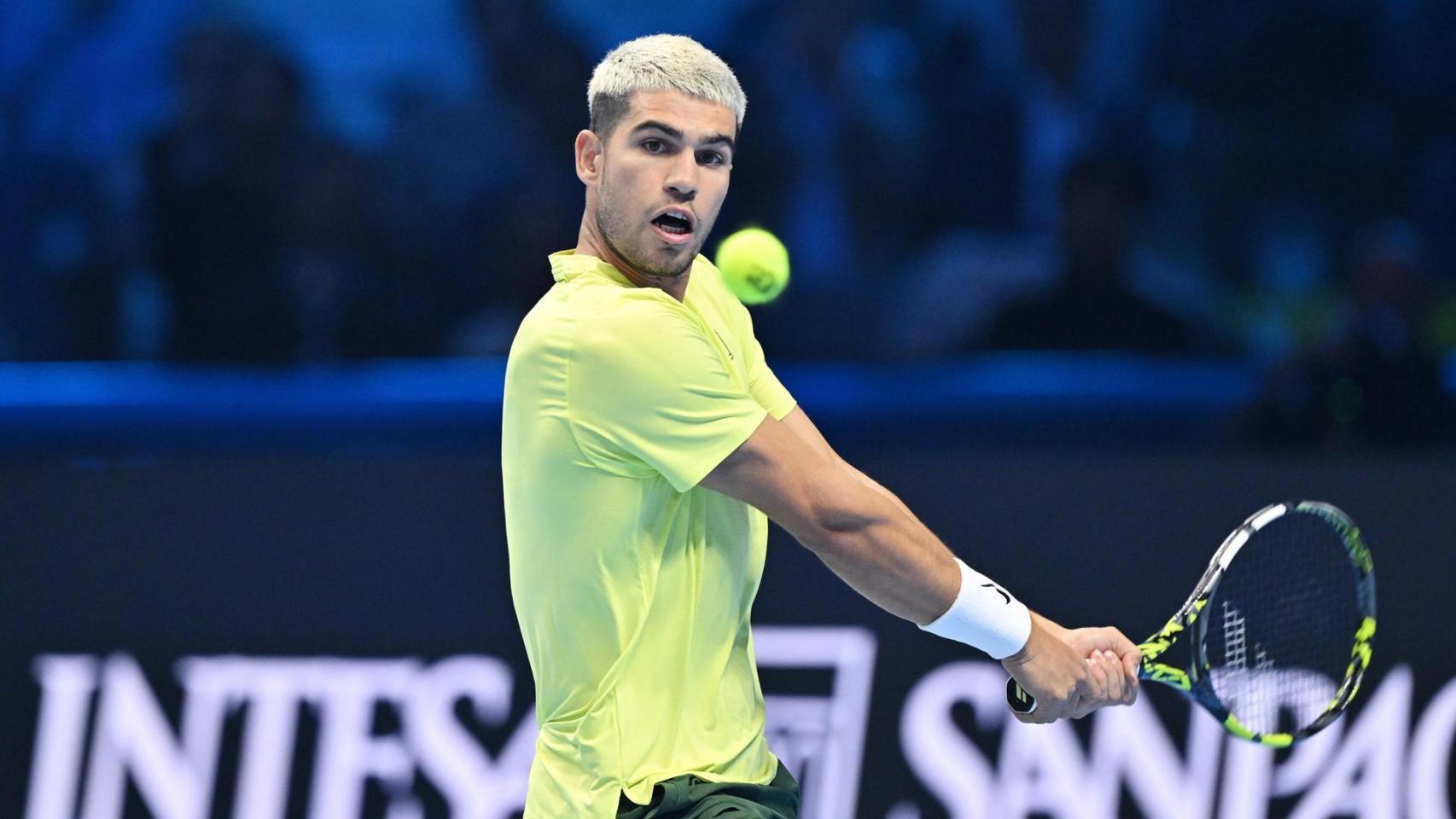 Carlos Alcaraz, durante las ATP Finals