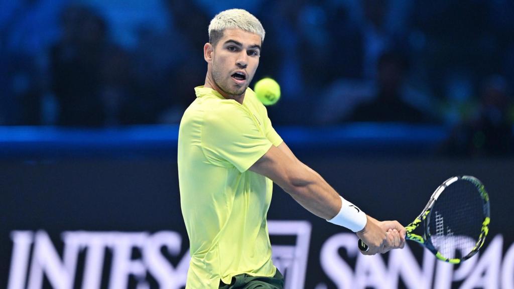 Carlos Alcaraz, durante las ATP Finals