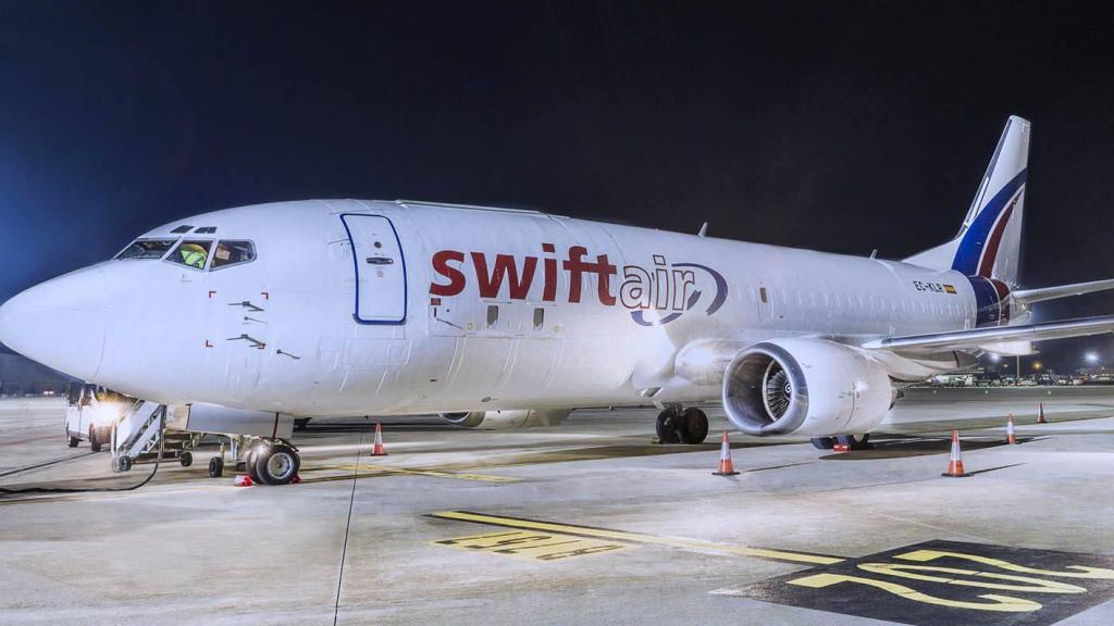 Avión de Swiftair.