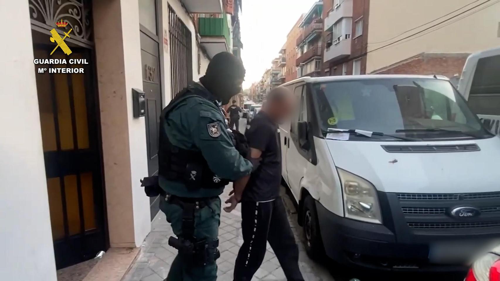 Imagen de una de las detenciones.