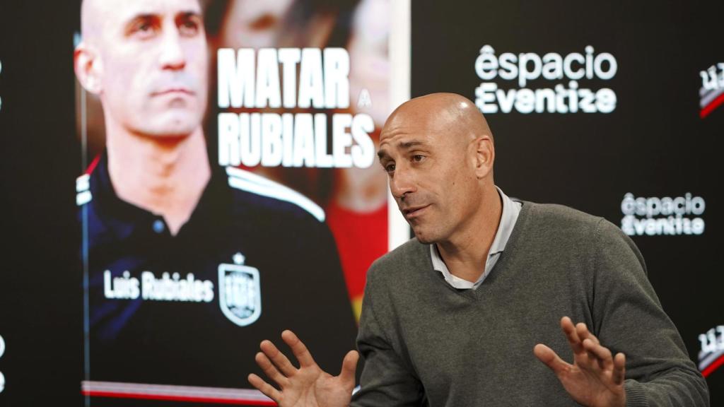 Luis Rubiales, durante la entrevista con EL ESPAÑOL presentando su libro Matar a Rubiales