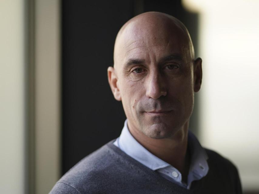 Luis Rubiales, durante la entrevista con EL ESPAÑOL presentando su libro Matar a Rubiales