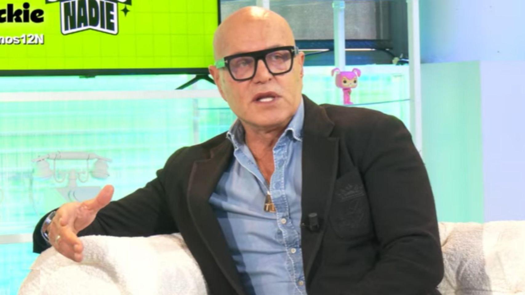 Kiko Matamoros, en el plató de 'No somos nadie'.