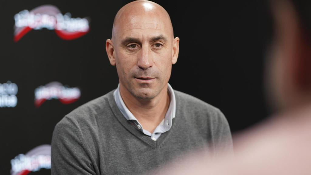 Luis Rubiales, durante la entrevista con EL ESPAÑOL presentando su libro Matar a Rubiales