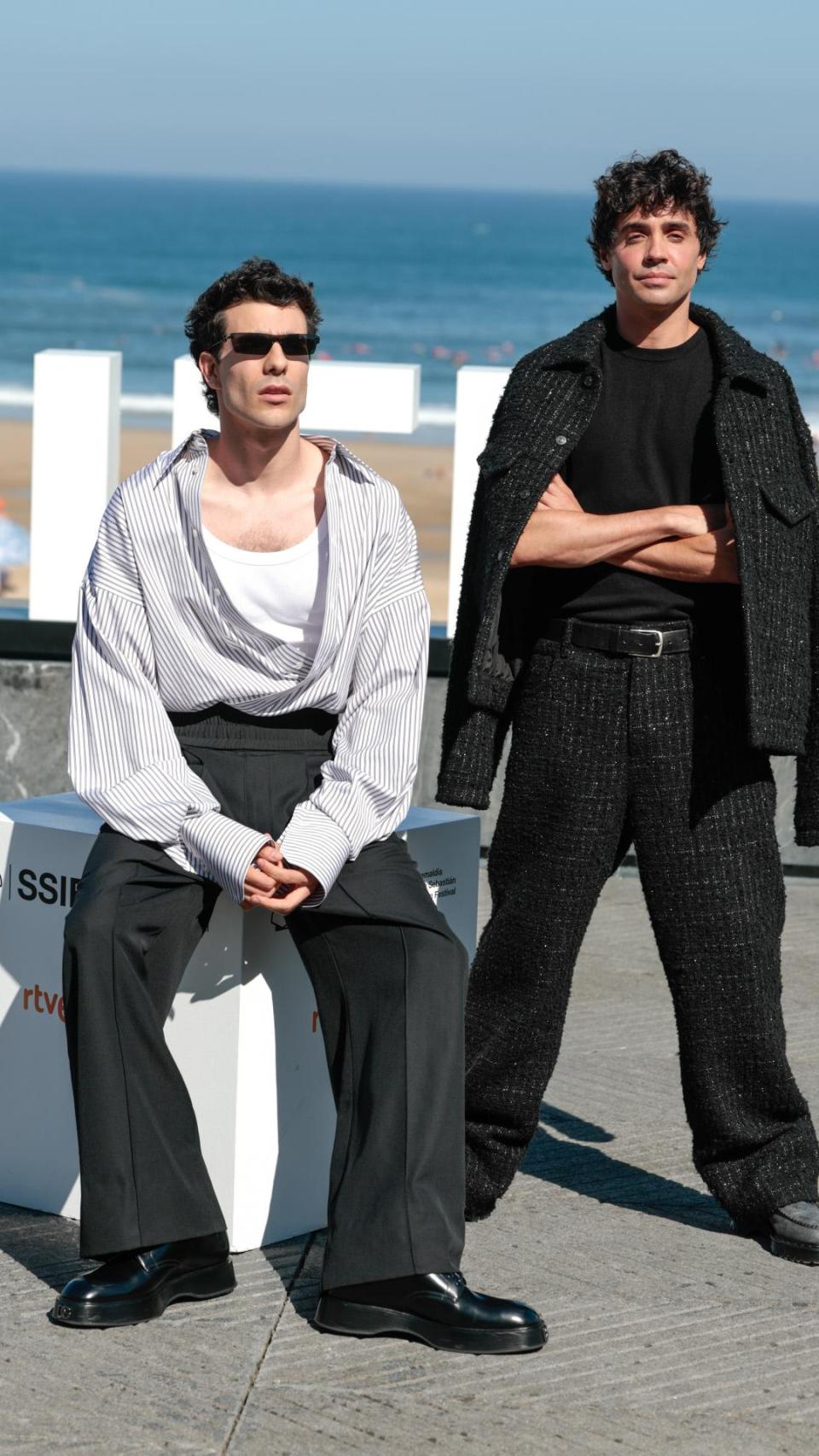 Los Javis, en el Festival de San Sebastián, en 2023.