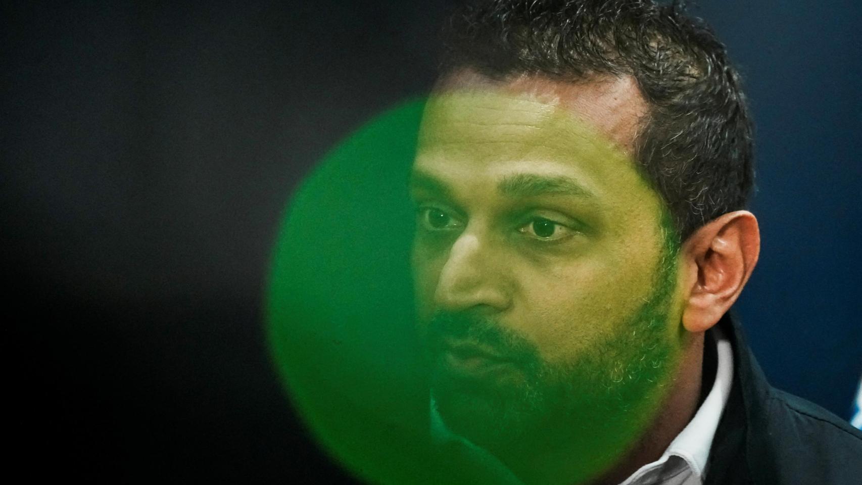 El director del FBI, Kash Patel, durante una rueda de prensa relacionada con los arrestos de jugadores y entrenadores de la NBA.