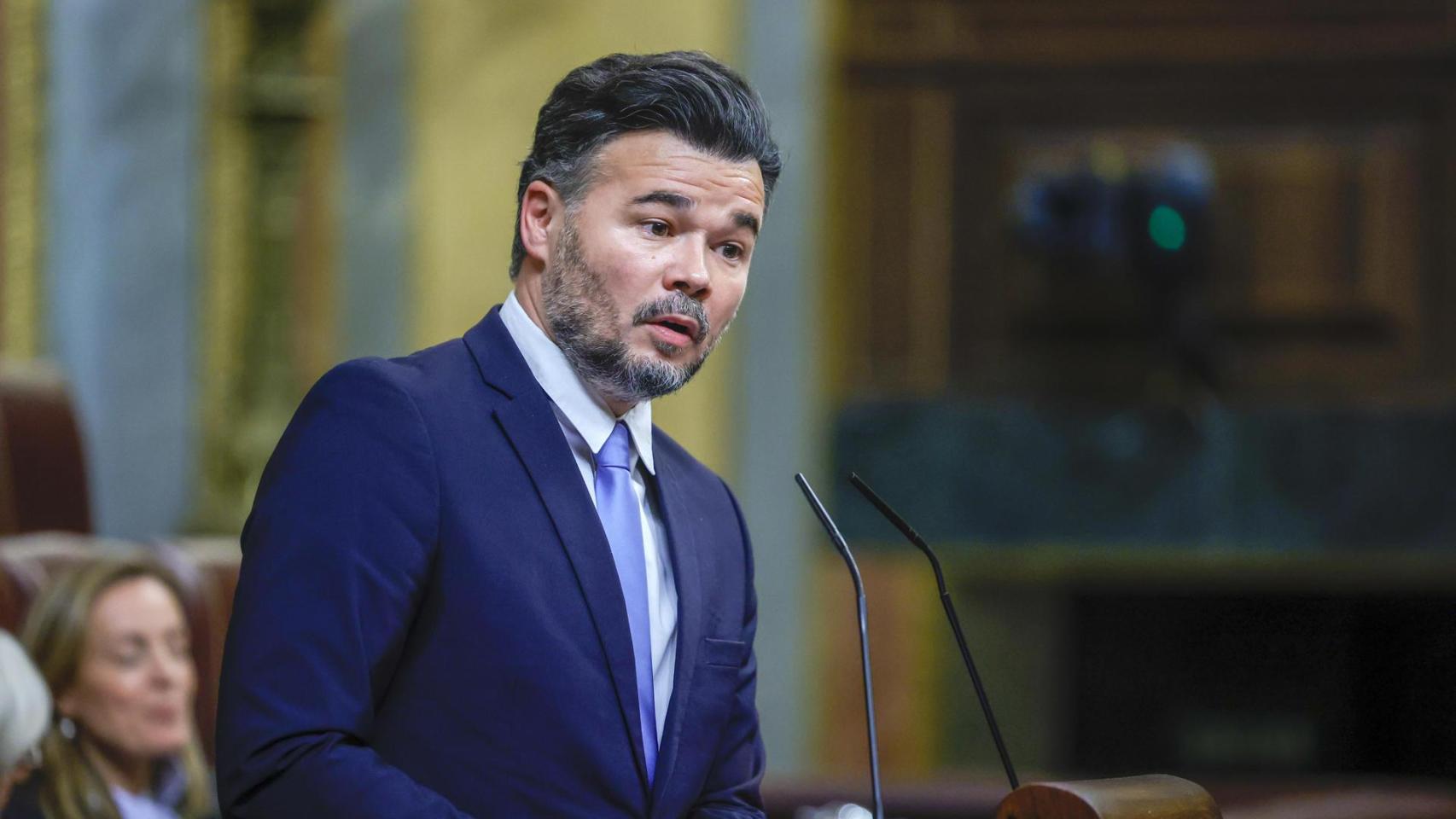 El diputado de ERC, Gabriel Rufián, este miércoles en el Congreso.