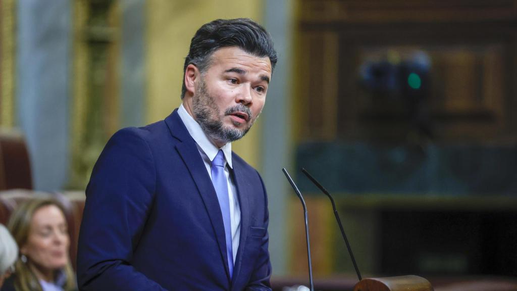 El diputado de ERC, Gabriel Rufián, este miércoles en el Congreso.
