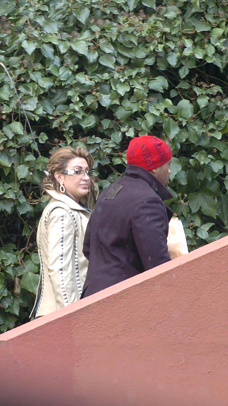 Mosquera y Anikpe, en una imagen durante su relación.