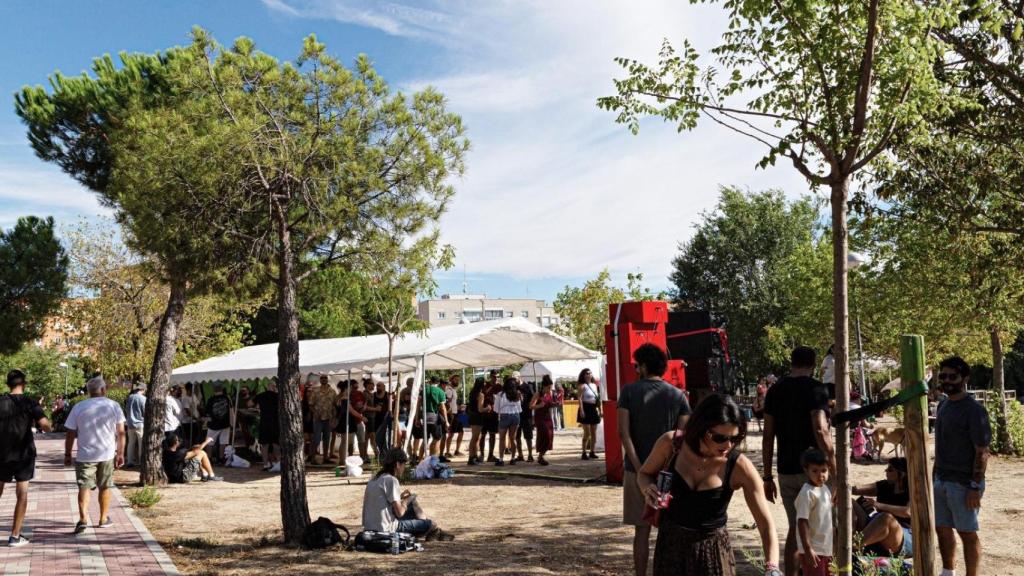 Celebración de un festival en el barrio de Hortaleza.