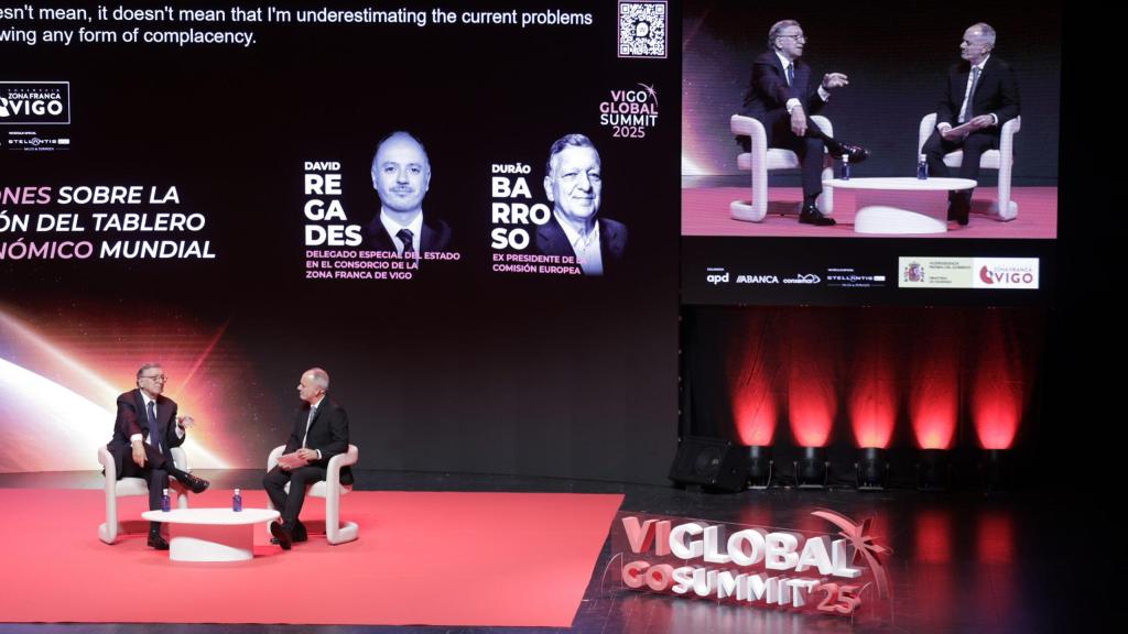 Charla entre Durao Barroso y David Regades