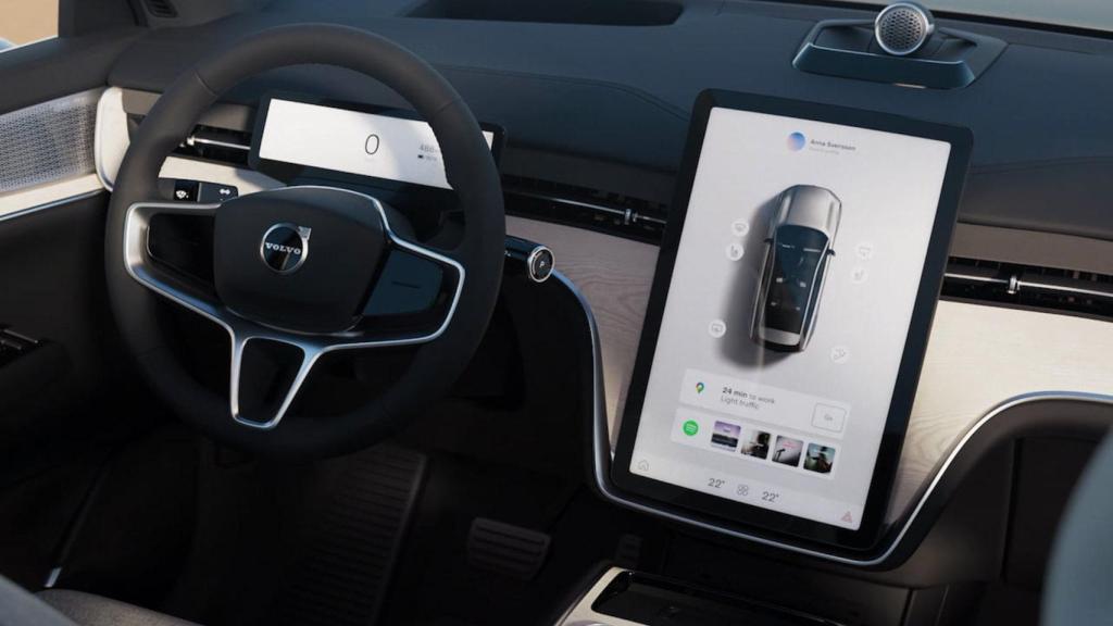 Interior del Volvo EX60 2026