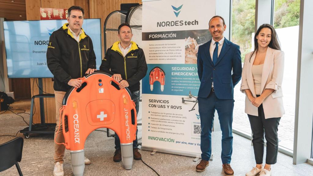 Fundadores de NordesTech con representantes de AFIGAL