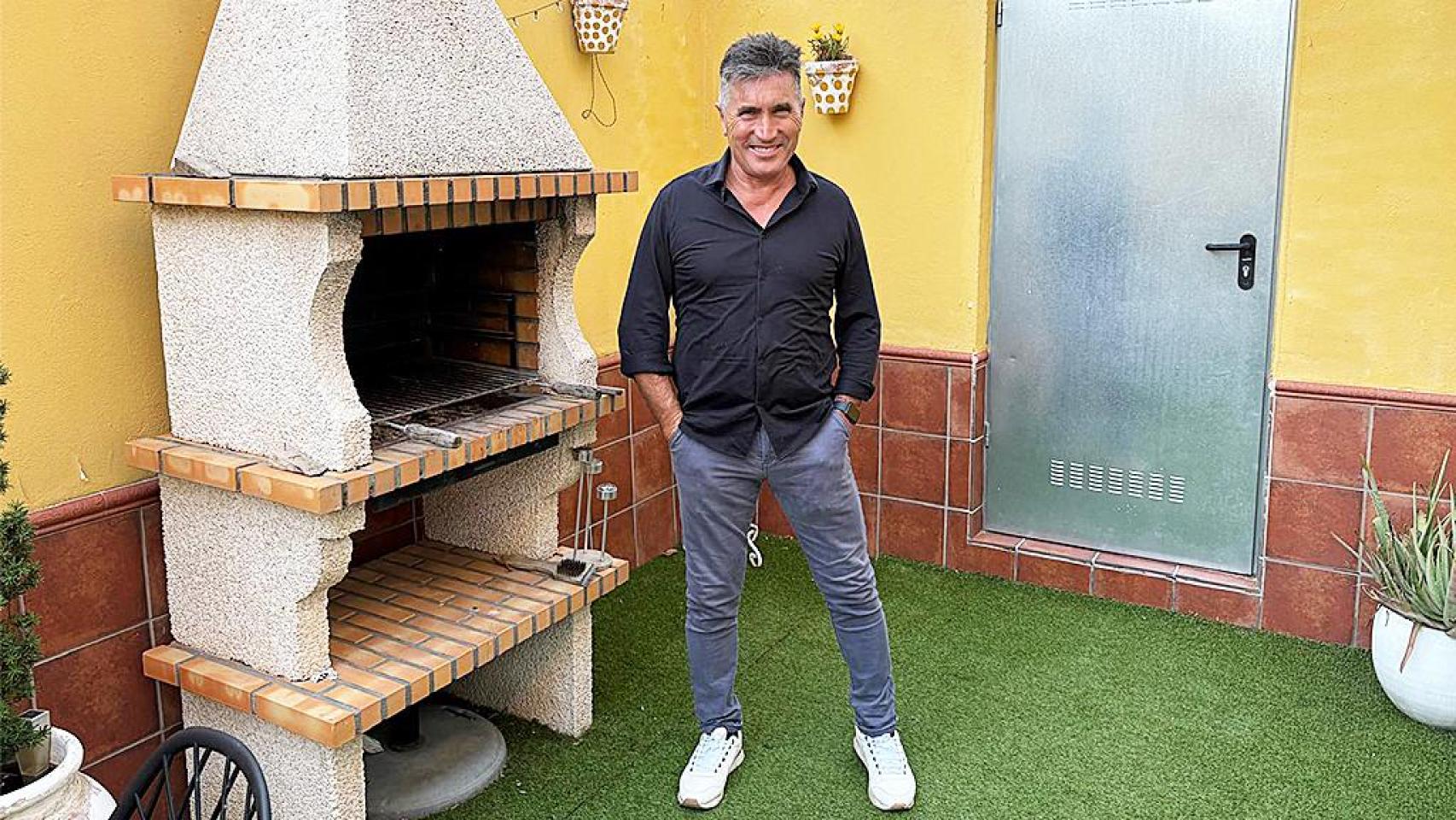 Julián Rodríguez Santiago en su casa de Medina del Campo