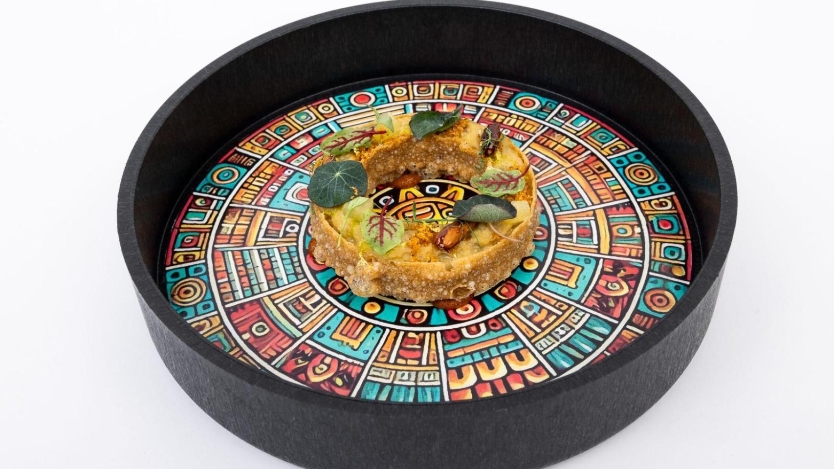 La tapa 'Milpa' del restaurante vallisoletano Habanero Taquería que ha ganado el premio a la mejor tapa en el Concurso Nacional de Tapas 2025