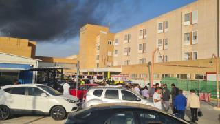 Imagen de la columna de humo.