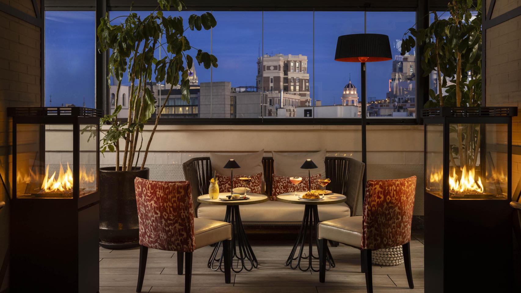 La terraza del Hotel Emperador.