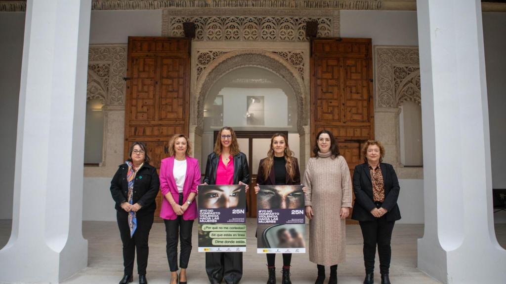 La consejera de Igualdad, Sara Simón, presenta la campaña institucional de la Junta de Comunidades de Castilla-La Mancha con motivo del Día Internacional para la Erradicación de la Violencia contra las Mujeres del próximo 25 de noviembre, en el Palacio de Fuensalida.