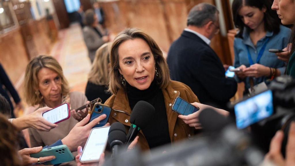 Cuca Gamarra este jueves en el Congreso.