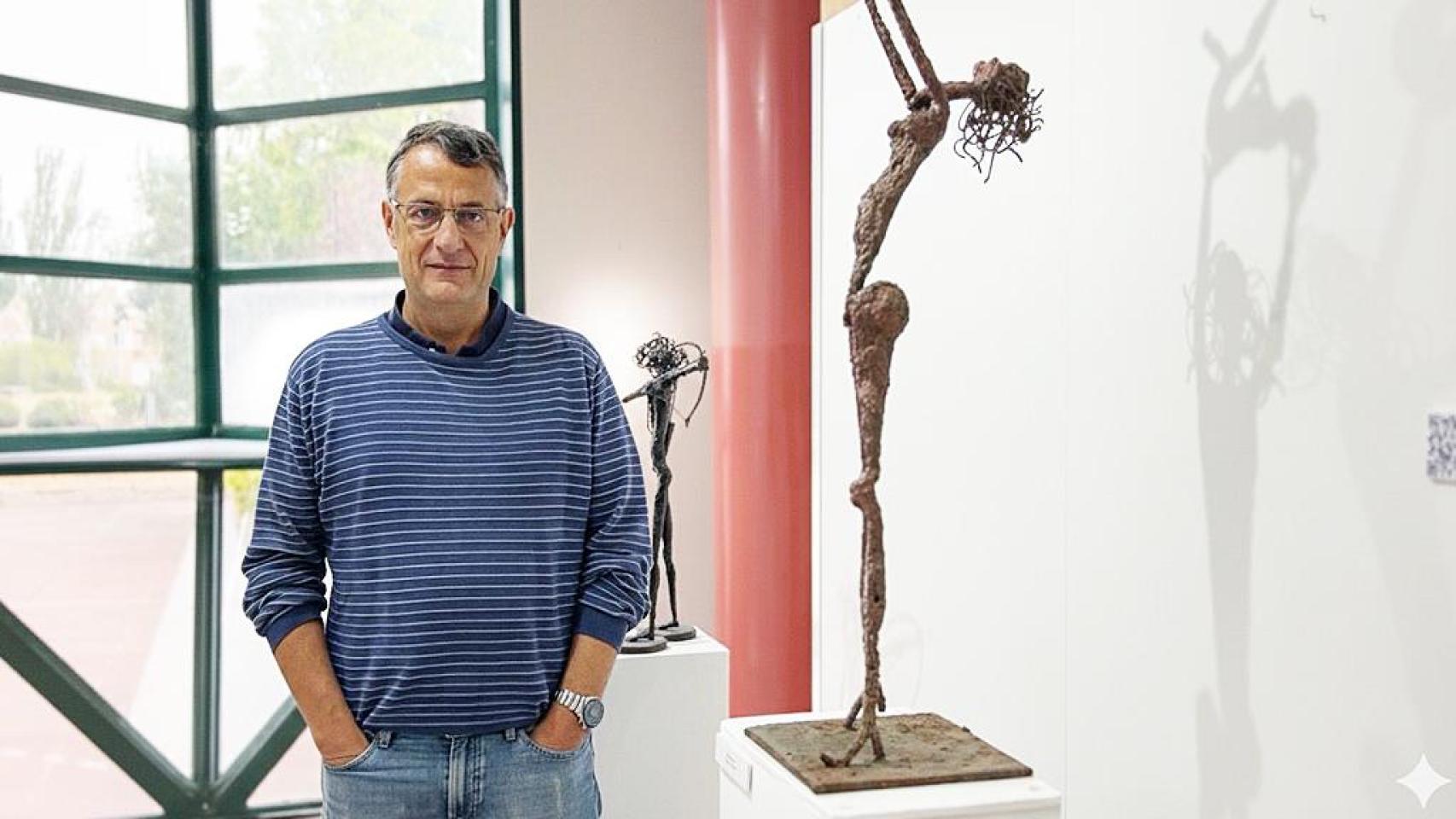 Nacho, profesor honorífico, en el IES Las Salinas en Laguna de Duero