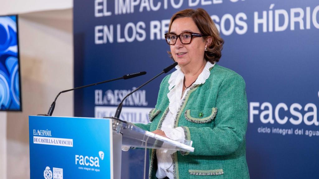 Concepción Cedillo durante su intervención en el foro 'El impacto del cambio climático en los recursos hídricos'