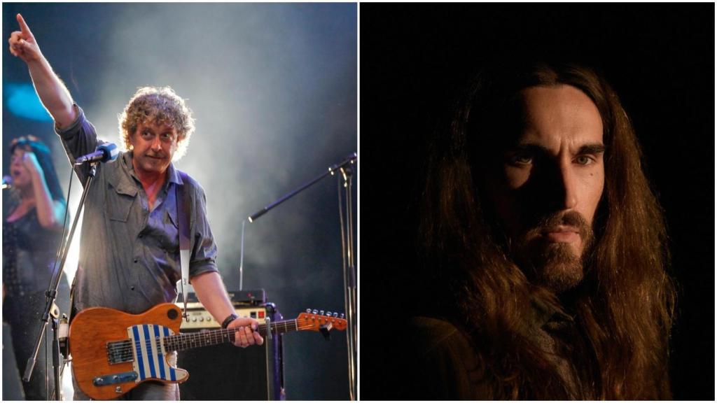 Gandy y Carlos Ares, en fotos de archivo.